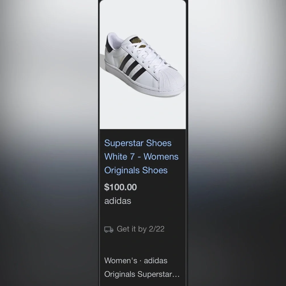 ADIDAS Superstar (white/navy blue or black) - Picture 7 of 7